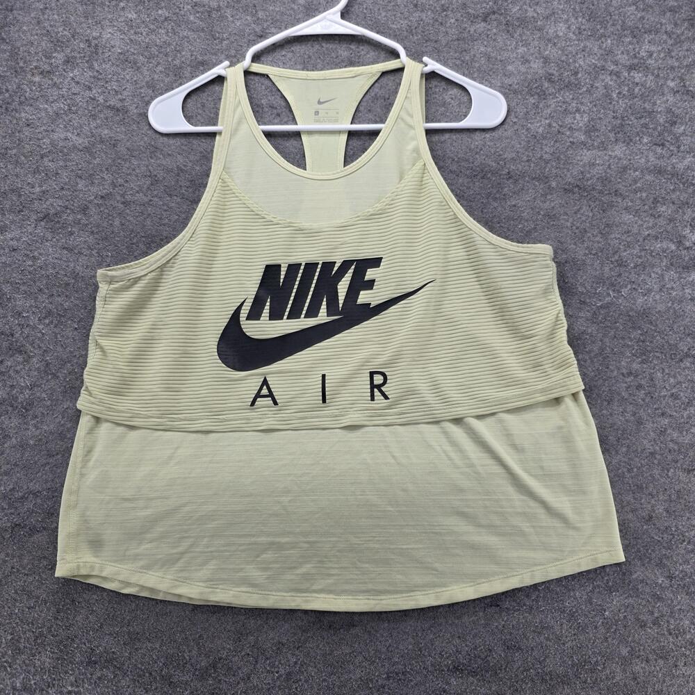 Nike Air Tank Top Womens XL Light Green Racerback Athletic Gym Workout Shirt